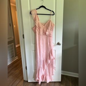 Lulu’s Pink Ruffle Dress